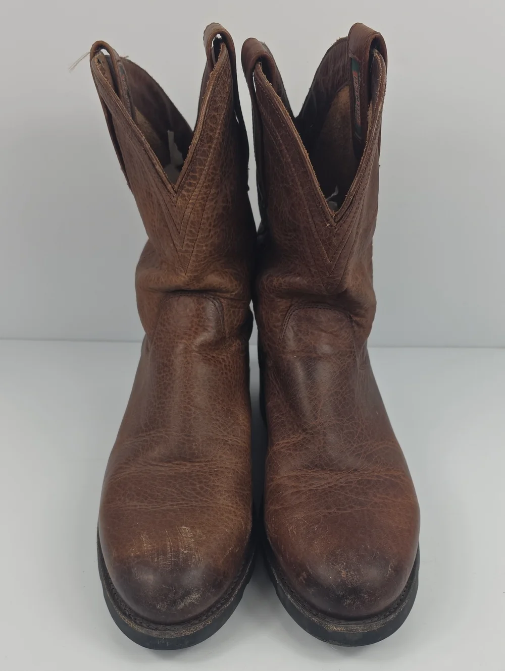 Tecovas The Stockton Ranch Roper Brown Leather Men's Boot Size 10.5